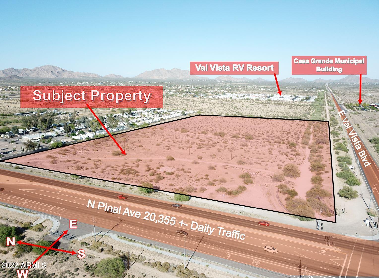 NEC Pinal Ave & E Val Vista Blvd -, Casa Grande, AZ 85122
