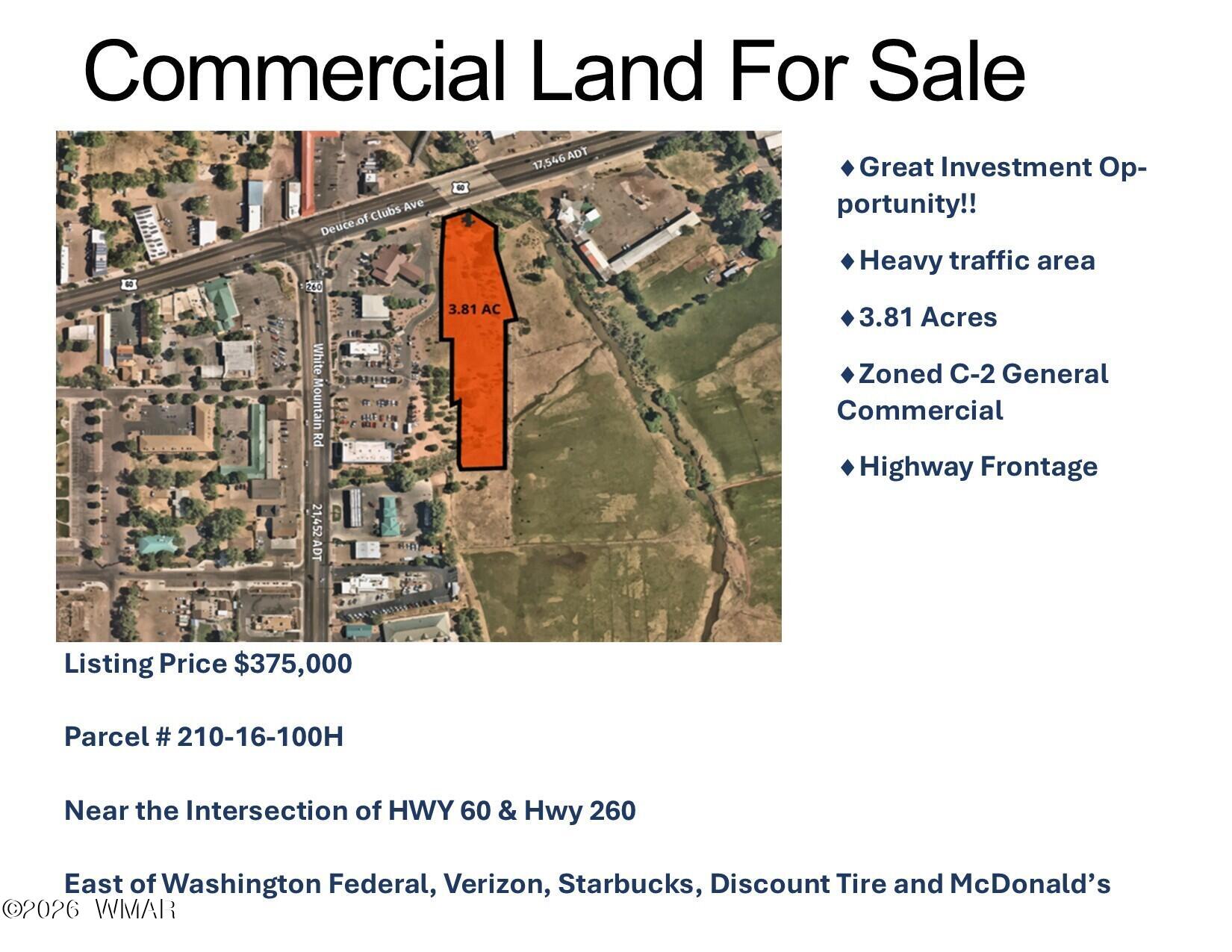 SEC Deuce of Clubs & Wht Mtn Rd, Show Low, AZ 85901 — Photo 1 of 3